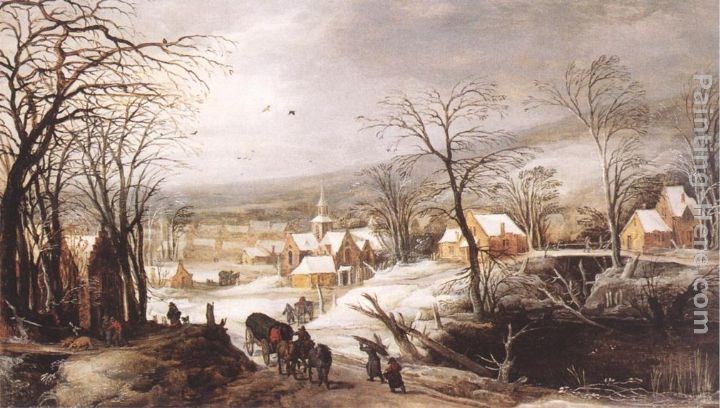 Joos De Momper Winter landscape